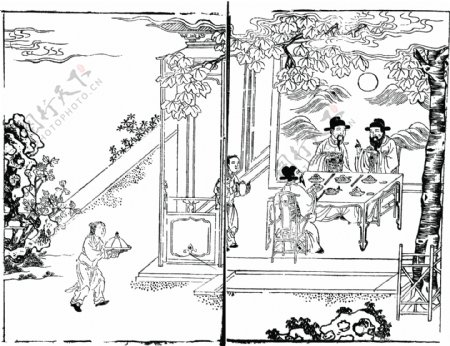 中国古典文学插图木刻版画中国传统文化35