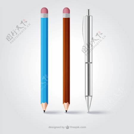 创意铅笔设计矢量图