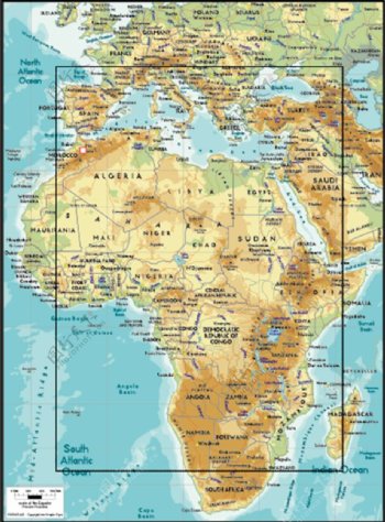 非洲地理图