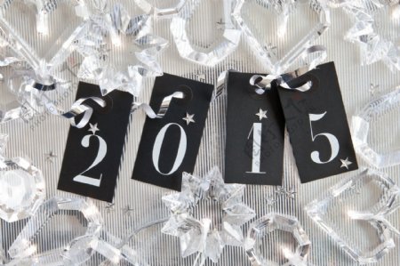 水晶装饰品里的2015图片