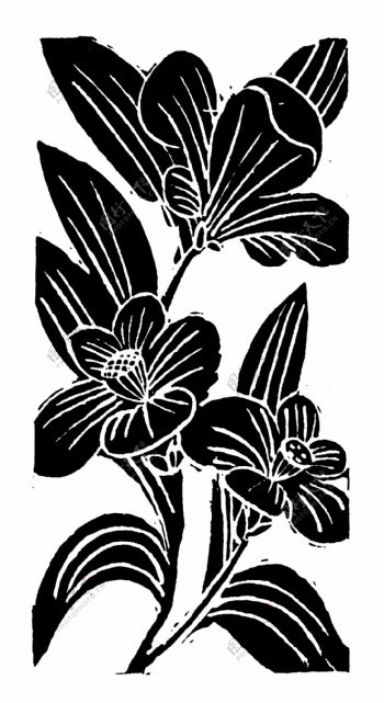 花鸟图案元明时代图案中国传统图案111