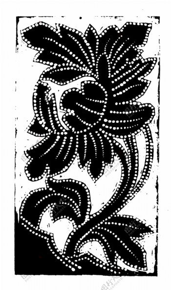 花鸟图案元明时代图案中国传统图案139