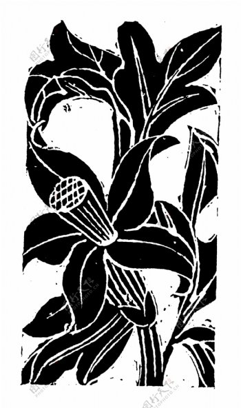 花鸟图案元明时代图案中国传统图案154