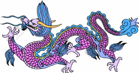 龙纹吉祥图案中国传统图案0026