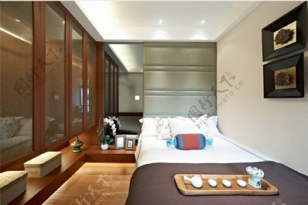 新中式简约卧室装修效果图