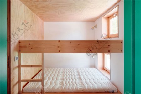 现代简约卧室双层床设计图