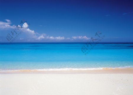 沙滩海浪风景图片