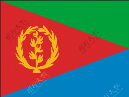矢量厄立特里亚省国旗