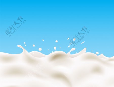 动感波浪牛奶图片