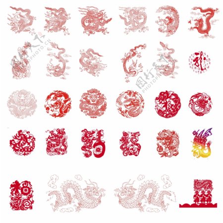 2012龙年元素龙纹标志