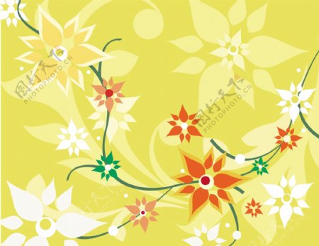 花卉花纹背景设计素材