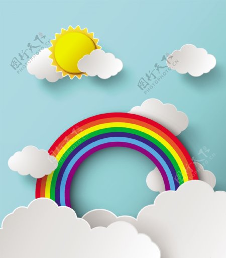 彩虹和太阳