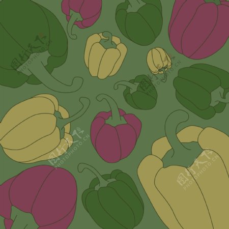 卡通蔬菜背景