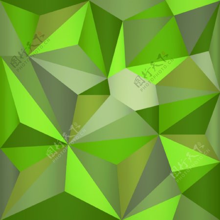 三角形的绿色背景图片