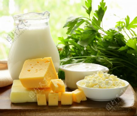 奶酪凝乳牛奶图片