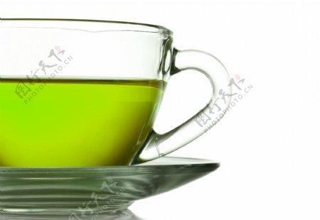 一杯绿茶图片