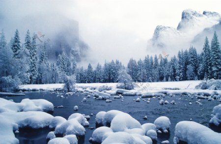雪景高清图片素材