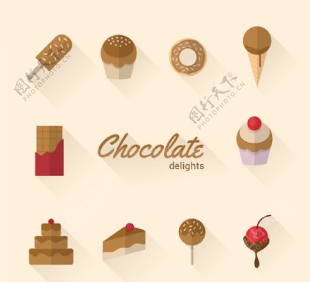 巧克力甜食图标