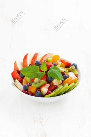 水果沙拉美食摄影图片