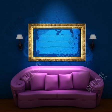 室内沙发环境设计图片