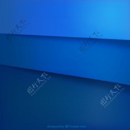 蓝色层叠纸张背景矢量图图片