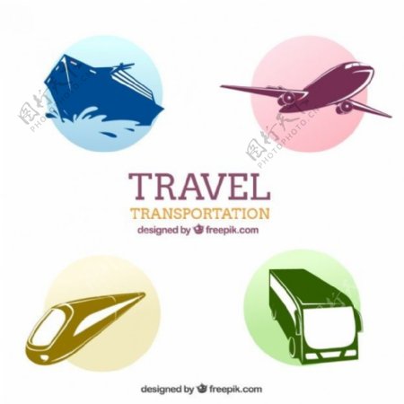 旅游交通图标包