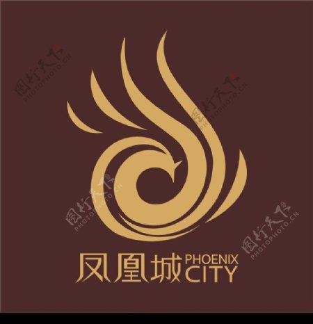凤凰城房地产标志房地产logo