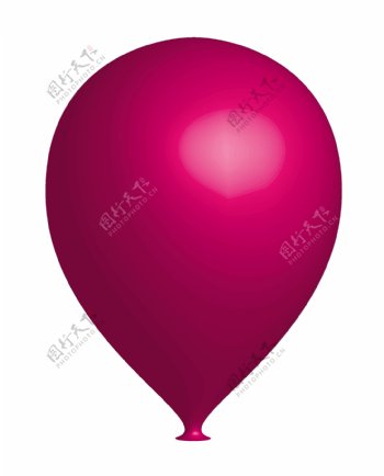 粉红色的3D气球