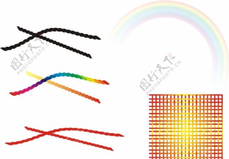 绳子编织彩虹