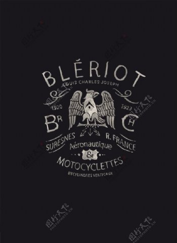 位图插画师法国BMD徽章标记免费素材