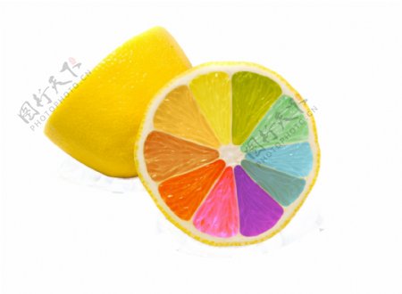 彩色柠檬