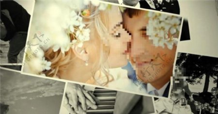 婚礼照片相册AE模板