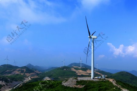 风力发电风景图片