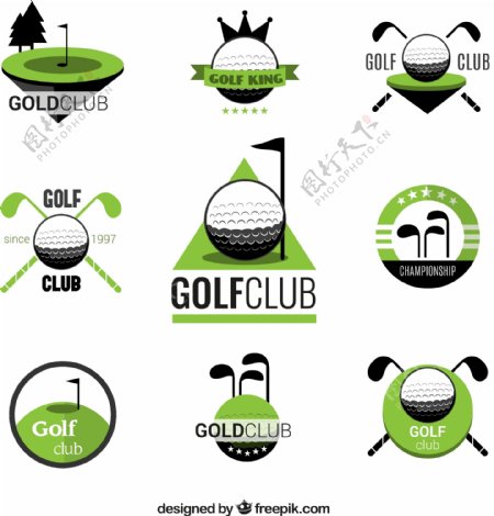 精致高尔夫俱乐部标签