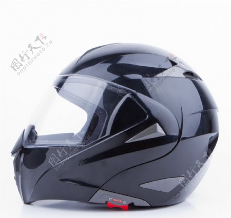 黑色摩托车头盔图片