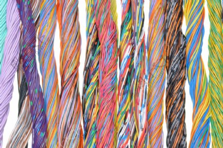 彩色电缆电线图片