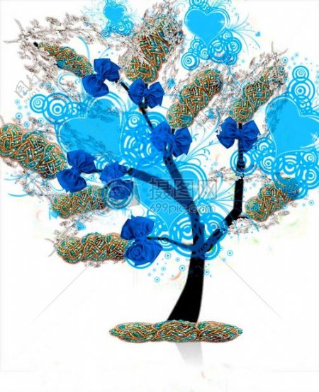 蓝色的想象力树
