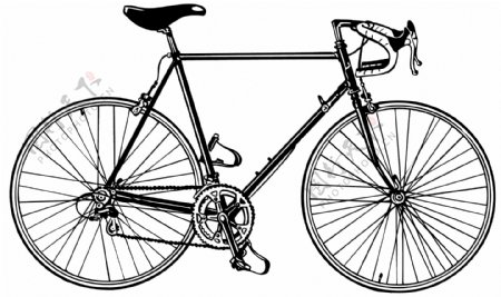 自行车矢量素材eps格式0003