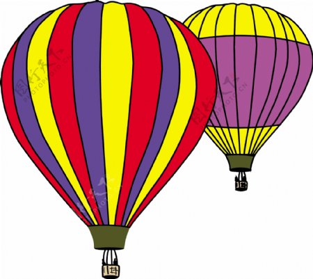 热气球矢量素材EPS格式0055