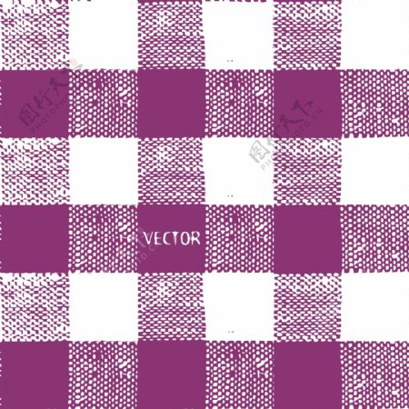 布纹紫色与白色格子背景矢量素材