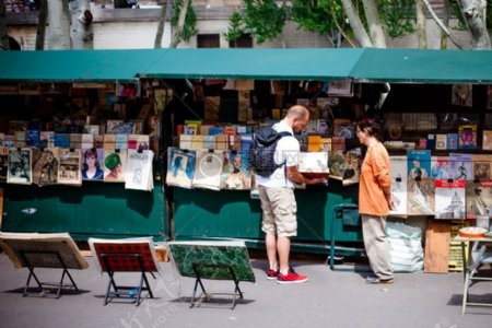 巴黎街头图画市场