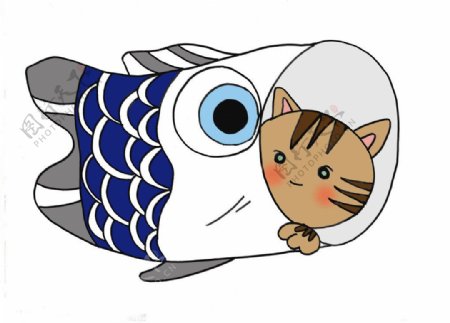 位图动物鱼海洋生物猫免费素材