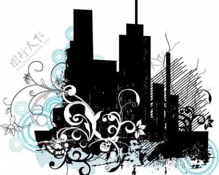 潮流城市建筑主题插画矢量素材eps格式13