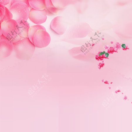 粉色节日促销素材