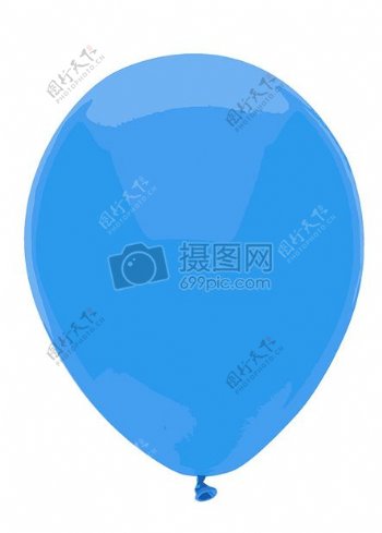 蓝色的氢气球