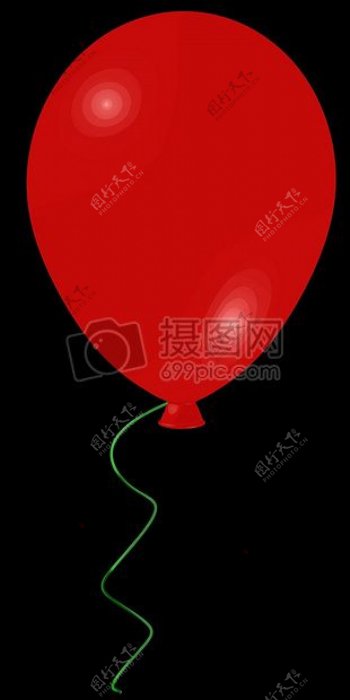 一个红色的气球