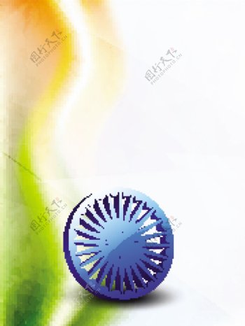 印度独立日第十五八月背景