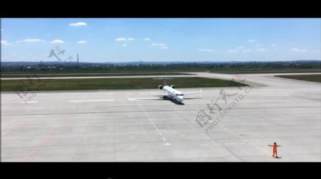 机场客机停放视频