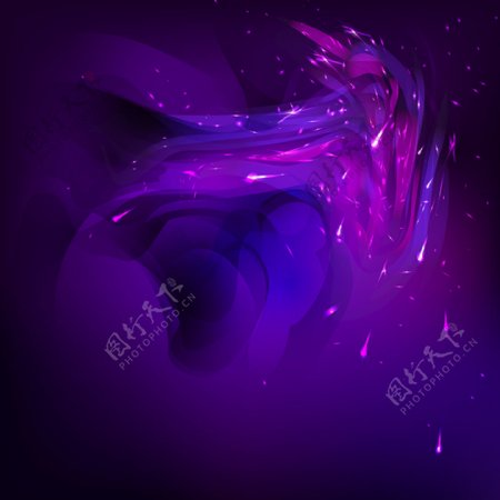 紫色背景水彩背景光效