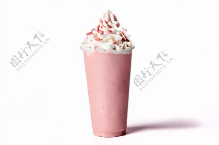 冰淇淋饮料草莓冰淇淋